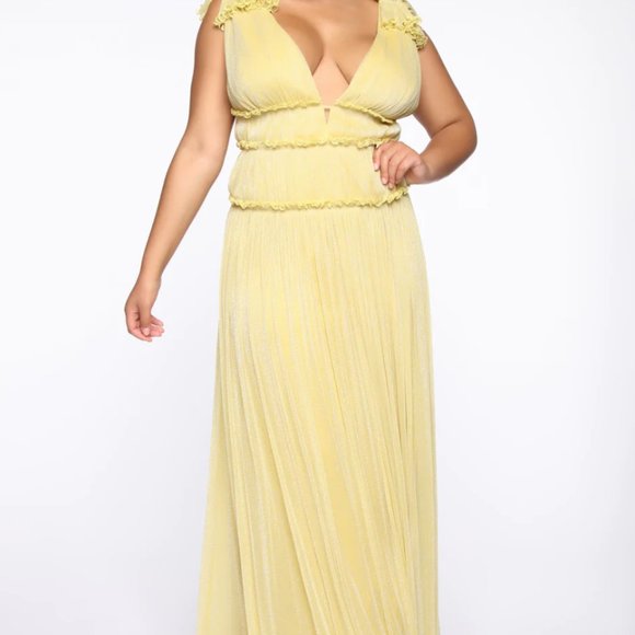 Miss Your Love Maxi Dress - Yellow - Picture 2 of 2